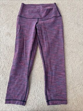 lululemon athletica Purple Space-Dye Leggings